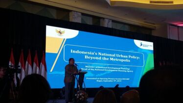 Vortrag des indonesischen Ministers für nationale Entwicklungsplanung © Th. Weith
